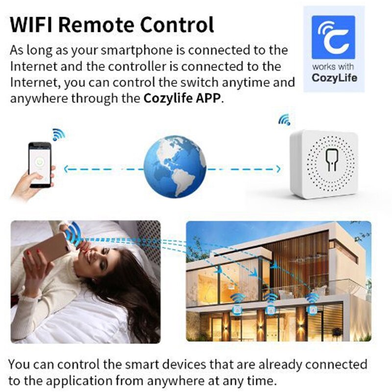 Tuya 16A Mini Wifi Smart Switc - Diy Home Automation Controller recension och pris
